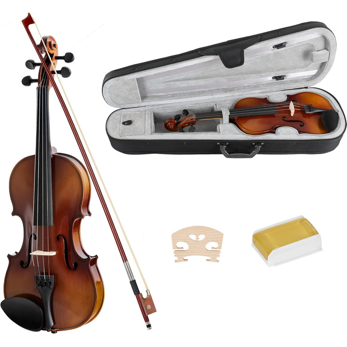 Скрипка класична Cantabile Student 4/4 (комплект) - для початківців, з футляром, струною та каникою