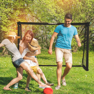 Relaxdays Black Football Goal 120 x 180 cm
