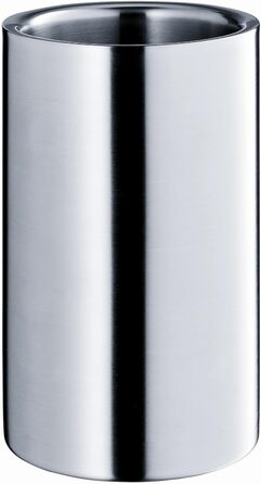 WMF Clever&More Sparkling Wine Cooler Stainless Steel 19.5 cm, Bottle Cooler Double-Walled, Keeps Longer Cool, Sparkling Wine Cooler, Wine Cooler, Ice Cube Container, Matte Finish