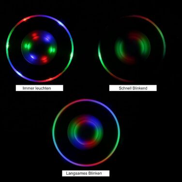 MEDOYOH Cool White LED Coasters, Glowing for Drinks, ON/Off Switch, Drink Coaster Set, Waterproof Acrylic Coasters Round for Glasses Bottles Parties Weddings Bar Christmas Pub (Colorful LED Coasters, Set of 4)
