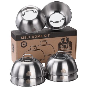 Набір для приготування Smash Burger: прес для гамбургерів, дзвоник, лопатка, нержавіюча сталь 304, гарантія 10 років (6 дзвоників з віконцем)