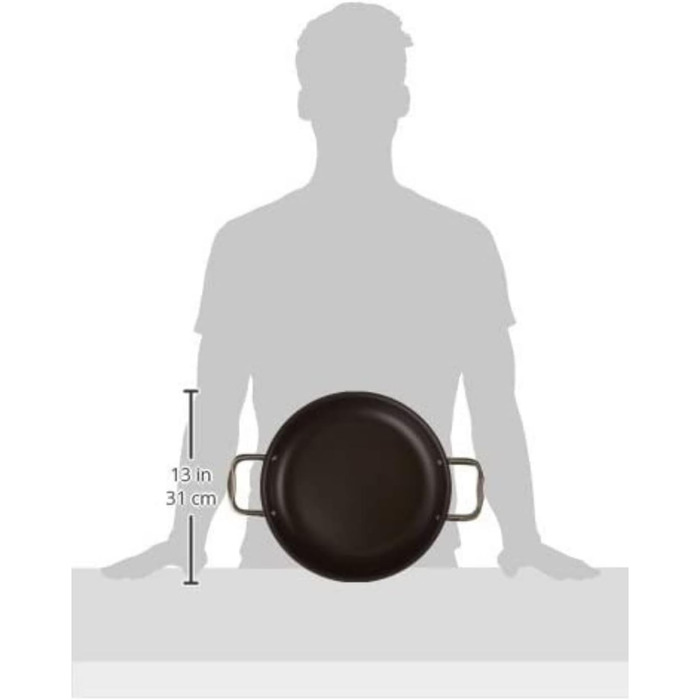 Cuisinart Chef's Classic Crepe Pan, 25.4 cm, Hard-Anodized, Black, 623-24 (Pan for everyday use)