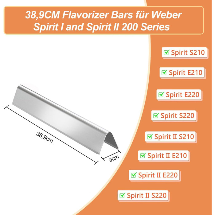 Решітка-гриль чавунна для Weber Spirit I & II серія 200, Spirit E-210, E-220, S-210, S-220. Замінна деталь Weber 7637, 44,5 см