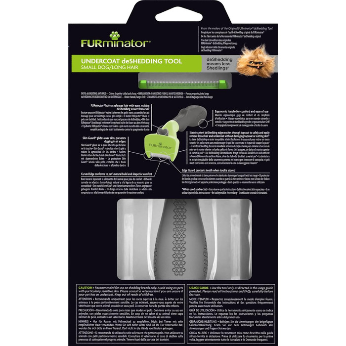FURminator для собак малого розміру - щітка для видалення підшерстка, версія 2.0