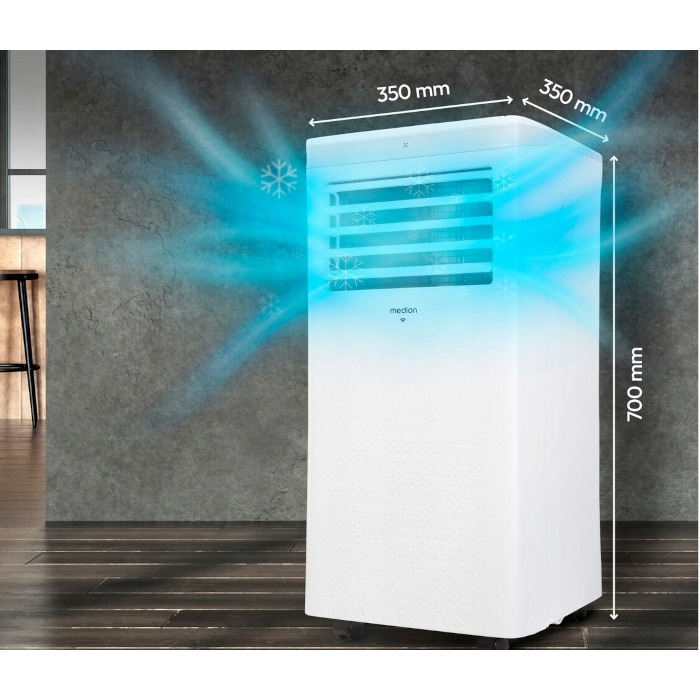Мобільний кондиціонер Medion 3в1 7000BTU з WiFi, керуванням через додаток та пультом (Німеччина)
