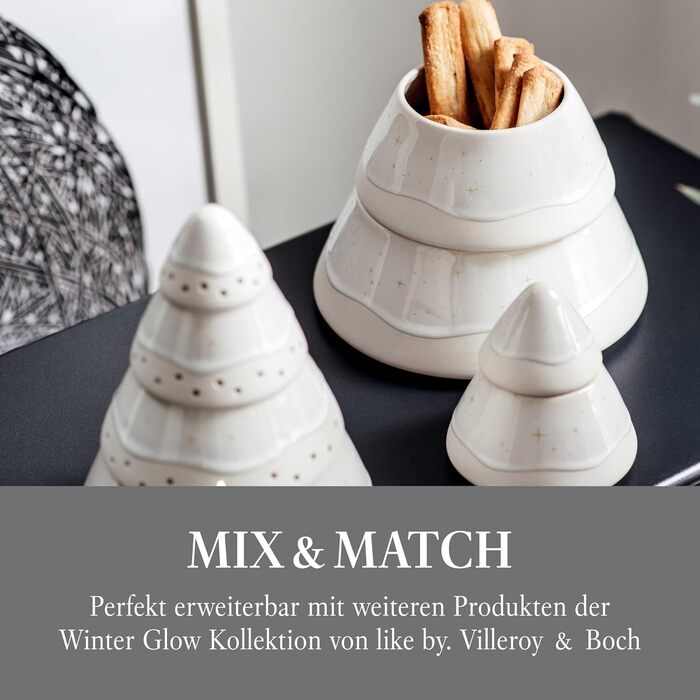 Свічник Villeroy & Boch Winter Glow 23,5x8,5x20,5 см, керамічний декор для дому