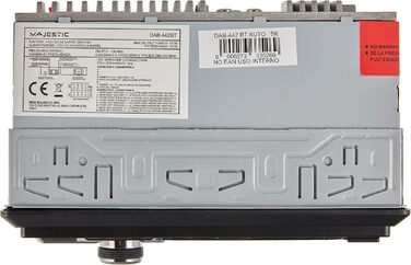 Автомагнітола Majestic DAB-442 BT з Bluetooth, DAB+ радіо, RDS, Dual-USB, SD/AUX, 180Вт (45Вт x 4), чорна