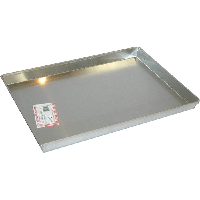 Pentole Agnelli COAL49 / 360 Low Rectangular Baking Sheet, Aluminum, Grey, 60 x 40 cm