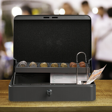 Cash Box з дошкою для підрахунку євромонет