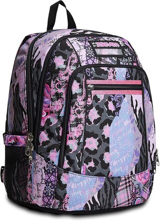 Рюкзак Seven Rucksack Advanced: для школи, університету та відпочинку. Місткий рюкзак для підлітків, дівчаток та хлопчиків з відділенням для ноутбука та кишенькою для пляшки. Кольори: рожевий, фіолетовий.