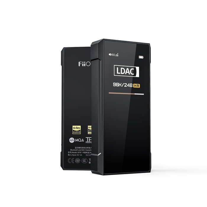 FiiO BTR7: Bluetooth ресивер та підсилювач навушників, DAC, Hi-Res Audio, MQA, LDAC, aptX HD, 384kHz/32bit, DSD256, CVC 8.0 для телефону, ПК, авто, домашньої аудіосистеми