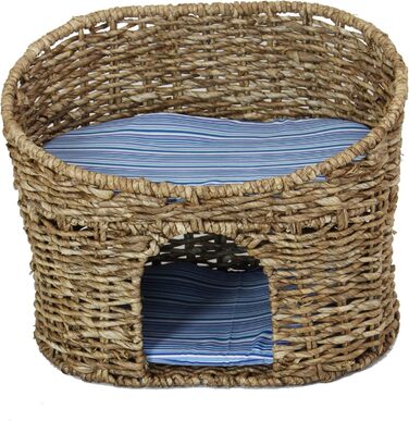 Cat cave basket with cushions suitable for small cats