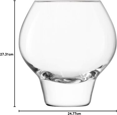 LSA G1570-00-301 Rum Bowl Set, glass, Transparent