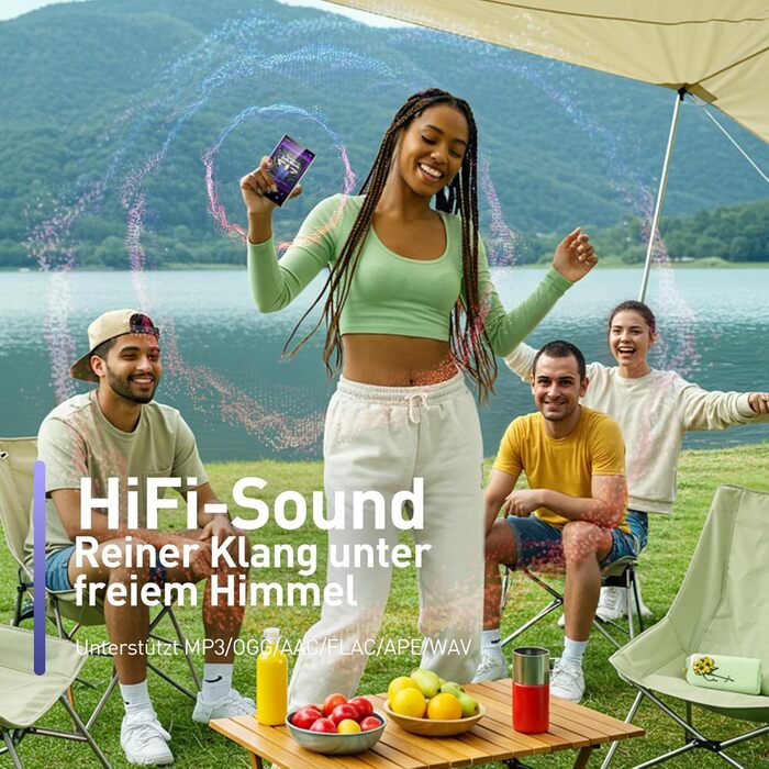 MP3 плеєр AGPTEK 128GB з Bluetooth, Wi-Fi та Android 13, 5