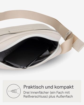 Kapten & Son Bauchtasche Bergen: сумка на пояс, кросбоді для жінок та чоловіків, 0.8 л, м'ятний колір, ідеальна для подорожей та міста