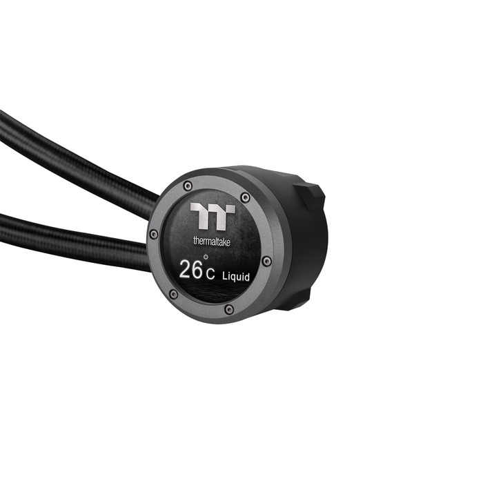 Система водяного охолодження Thermaltake TH360 V2 Ultra ARGB Sync з LCD 2.1' (480x480), 3x 120mm вентилятори, сумісна з Intel LGA1851/1700 та AMD AM5/AM4, чорний колір