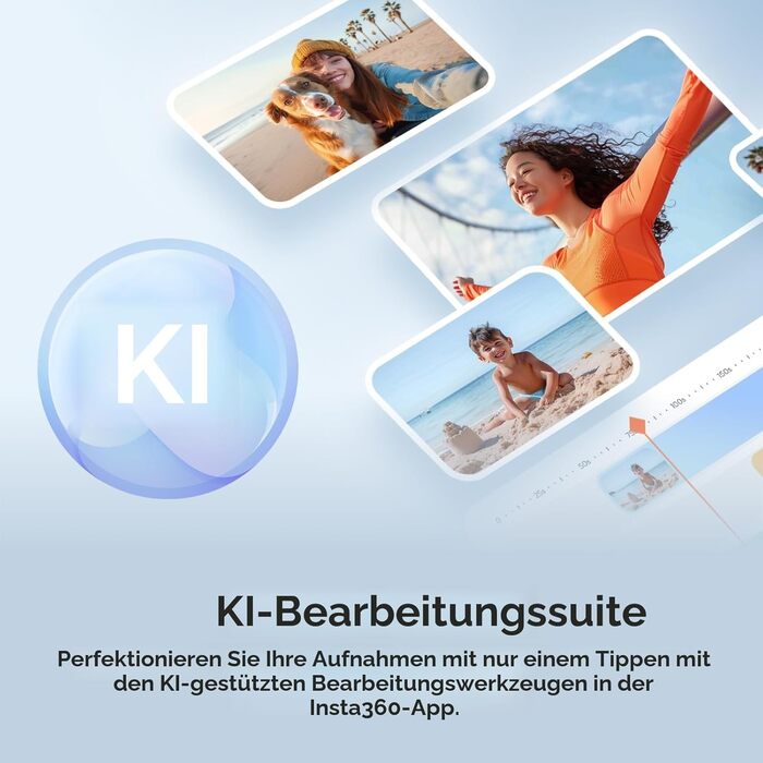 Insta360 Flow 2 Pro Gray – Професійний гіростабілізатор для смартфона з Apple DockKit, AI-tracking, інтегроване штатив/селфі-стік, для мобільного влогінгу та подорожей, сірий колір