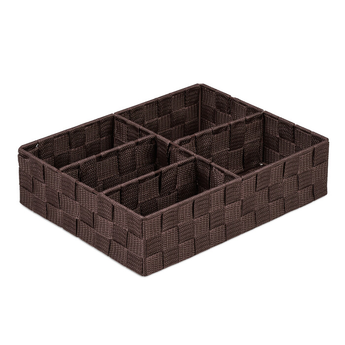 Relaxdays Storage Basket with 5 Compartments