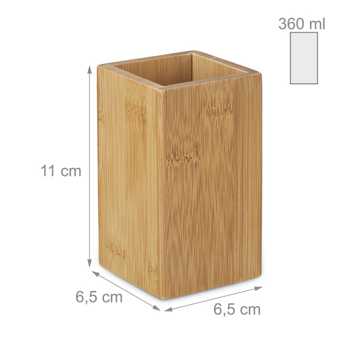 Bamboo Toothbrush Holder