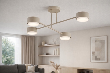 Підвісна люстра Elko-Lighting Mono Ecru 4 точки світла GX53