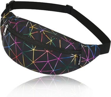 Жіноча поясна сумка-рюкзак, водонепроникна, з PU шкіри, для прогулянок, спорту та подорожей, чорна