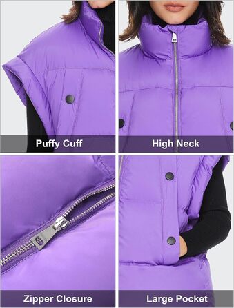 Жіночий пуховий жилет Orolay, світло-зелений, теплий, без рукавів, на блискавці, для зими