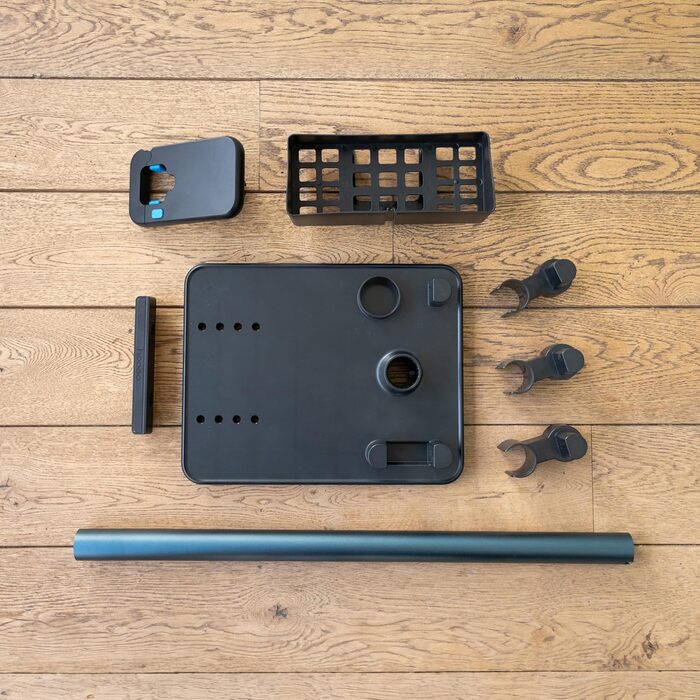 hoogo orga-nicer ST007 | Universal Stand Holder for Cordless Vacuum Cleaners with Suction Tubes from 32-46 mm Ø | Easy Assembly without Drilling | Stand Floor Stand Battery Stick Vacuum Accessories