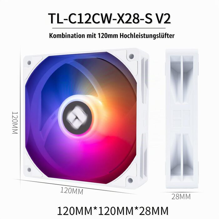 Кулер для процесора Thermalright Peerless Assassin 120 Digital ARGB White — двовежевий повітряний охолоджувач з цифровим дисплеєм, для AM4/AM5, Intel LGA1851/1700/1200