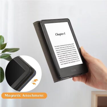 Чохол MOKASE для Kindle Paperwhite 5/6/7 (6 дюймів) з петлею та відділенням для карт, Pine Green