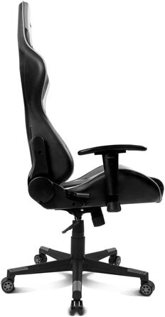 Ігрове крісло DRIFT DR175GRAY, професійне, екошкіра, 2D підлокітники, клас 4, поворотне, чорне/сіре