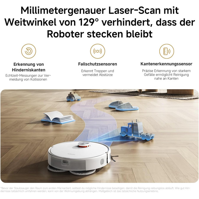 Робот-пилосос Xiaomi Vacuum S40 Pro з базою самоочищення, потужність всмоктування 10 000 Па