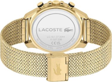 Годинник чоловічий Lacoste Neo Heritage Chronograph Quartz з браслетом (Золотий)