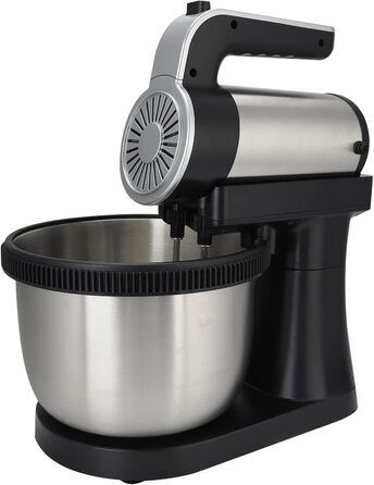 Stand Mixer, 2-in-1 1000W 5-Speed Tilt-Head Electric Hand Mixer with 4-Liter Stainless Steel Bowl, Dough Hooks, Whisk, and Beaters, Multifunctional Household Kitchen Mixer for Everyday Use