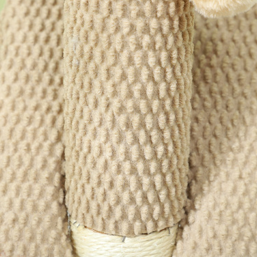 PawHut Scratching Post, 54cm Scratching Column, Sisal Cat Scratching Tree with Play Ball, Scratching Tree for Cats, Cat Scratching Furniture, Indoor, Cream White | Aosom