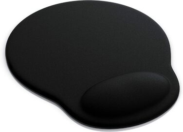 Кисетковий Mousepad CSL з гелевою підкладкою для зап'ястя - чорний (круглий)