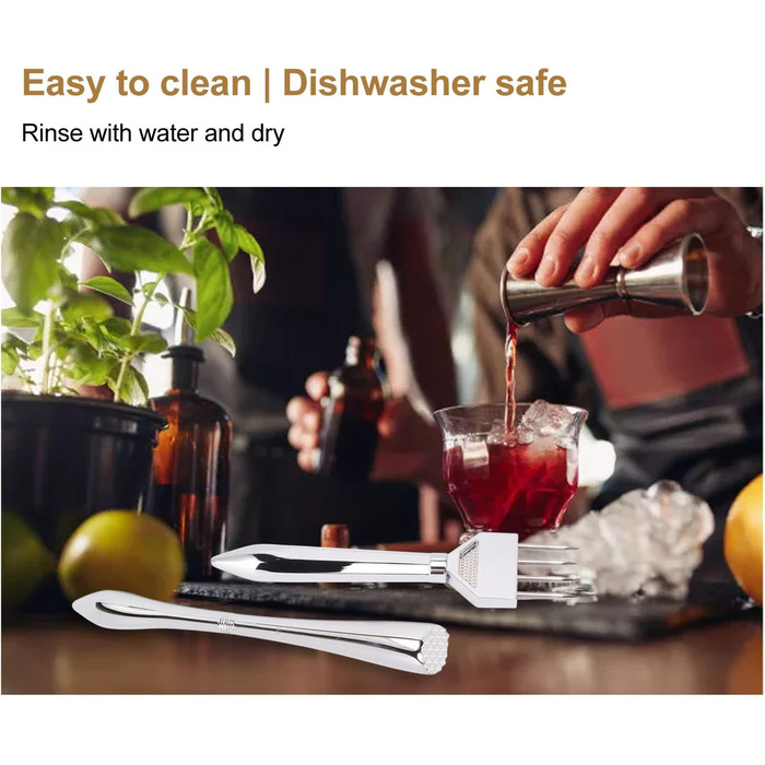 Ice Breaker, Manual Ice Crusher with Long Handle, Easy to Clean, Professional for Bar, Restaurant, Camping (Tip A)