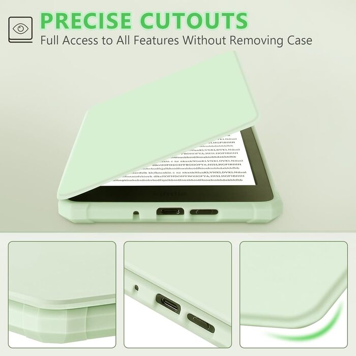 Чохол для Kindle (11-го покоління) 2024/2022, автоматичний сон/пробудження, м'ятний колір (не підходить для Paperwhite/Oasis)