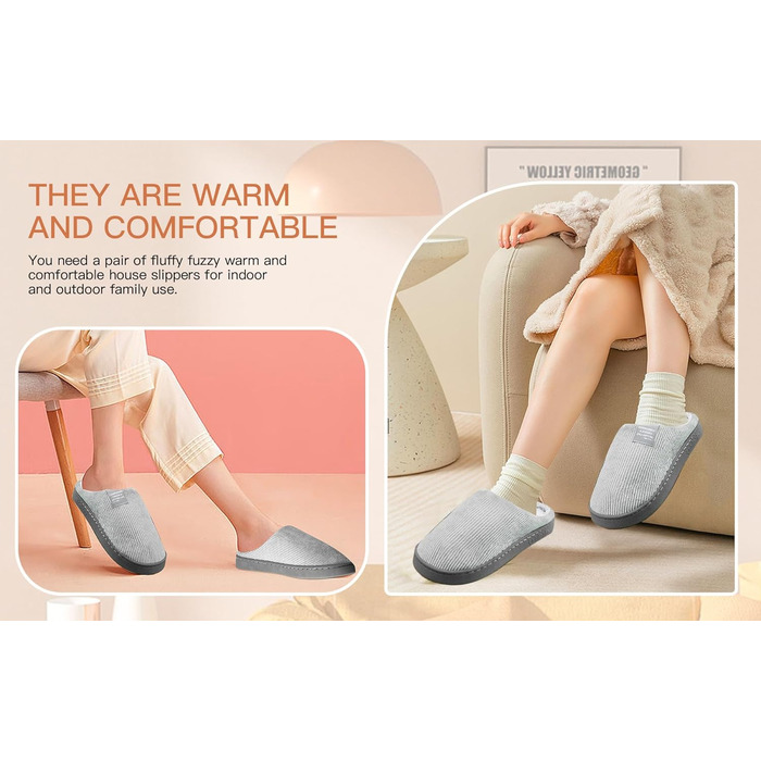 Жіночі теплі домашні тапочки на осінь/зиму з антиковзкою підошвою (40/41 EU, жовті)