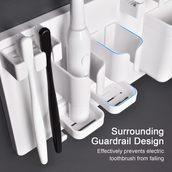 YOHOM Electric Toothbrush Holder for Shower, Wall Mount, Toothbrush Holder, Organizer, Hanging Toothbrush, Toothpaste, Storage Shelf for Bathroom Accessories, Shelf