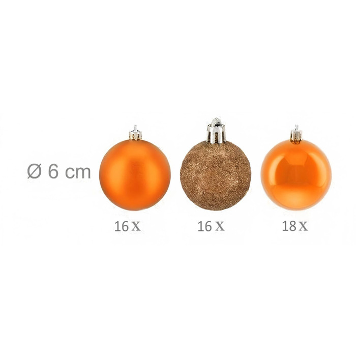 Relaxdays Set of 50 Christmas Baubles