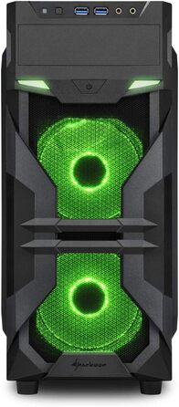 Sharkoon VG7-W - корпус для ПК зеленого кольору