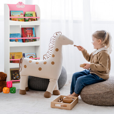 Relaxdays Children's Bookshelf Swan