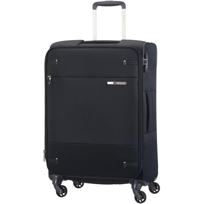 Валіза Samsonite Base Boost Spinner M, розширювана, 66 см, 67,5/73,5 л, чорна