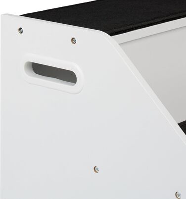 Сходинки для собак та котів Relaxdays, 3 сходинки, HBT 52,5x42x60 см, білий/чорний