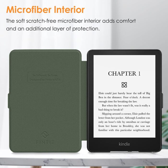 Чохол Fintie для Kindle Paperwhite 11 (2021) 6.8' (M2L3EK/M2L4EK) - Автоматичний сон/пробудження, Alpingrün
