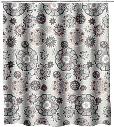 YISHU Shower Curtain 180x200 cm Mandala