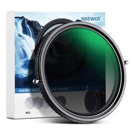 NEEWER Фільтр ND 62mm 2-в-1 (ND2-ND32 & CPL) Зірковий фільтр, Кругла поляризація, HD скло, Нанопокриття