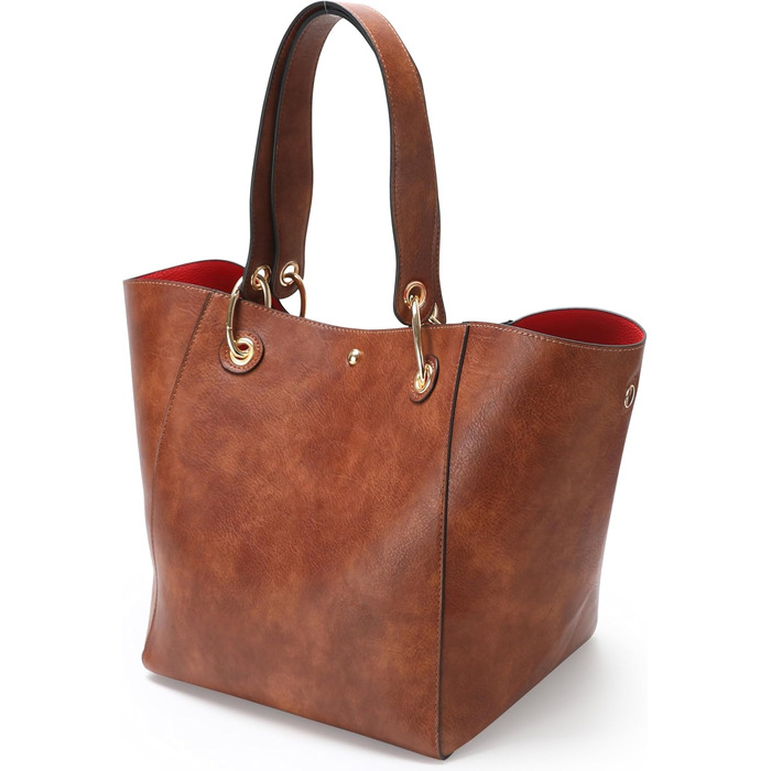 Жіноча шкіряна сумка-шопер велика (Dunkelblau) для студентів та роботи