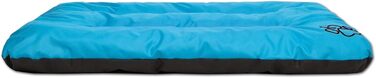Килимок для собак, лежанка для собак великих, середніх та малих порід - вологостійкий, м'який, з піною, для вулиці та дому - 90x60x8 см, блакитний
