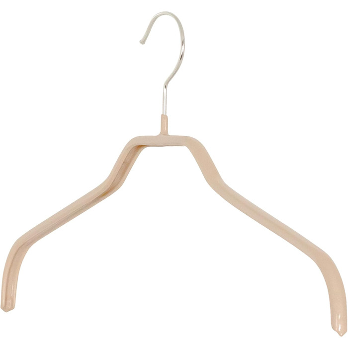 MAWA Clothes Hangers, Set of 10 space-saving and non-slip hangers, ideal for shirts and blouses, with 360° rotatable hook, non-slip coating, 41 cm, lattice